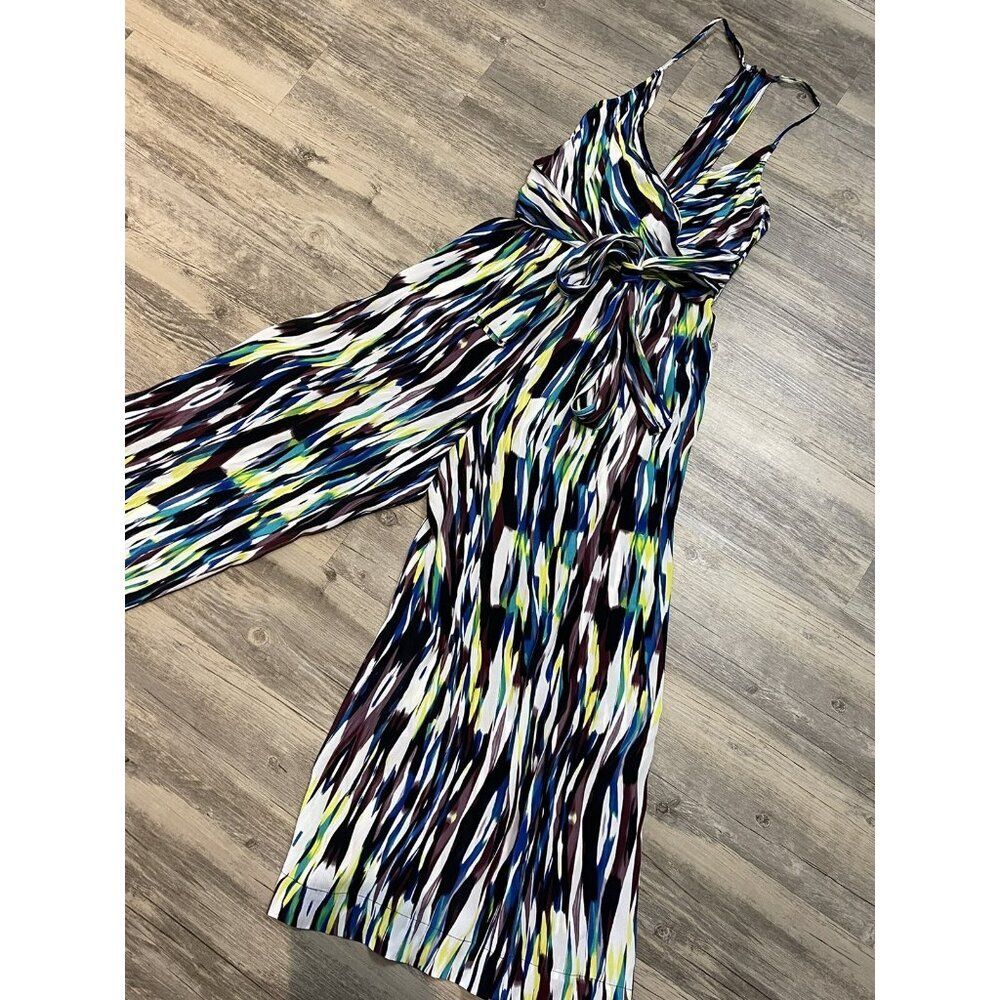 Anthropologie Plenty By Tracy Reese Jumpsuit Size 2 Printed Spaghetti Strap